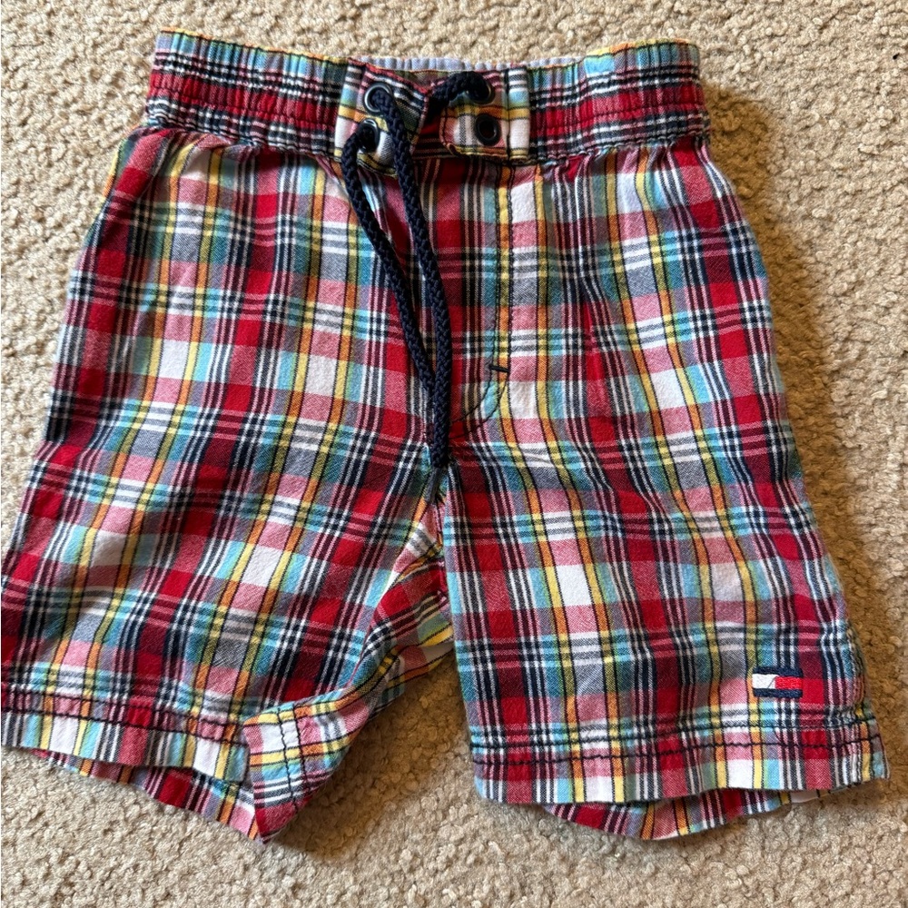 Tommy Hilfiger Multicolor Plaid Kids Shorts